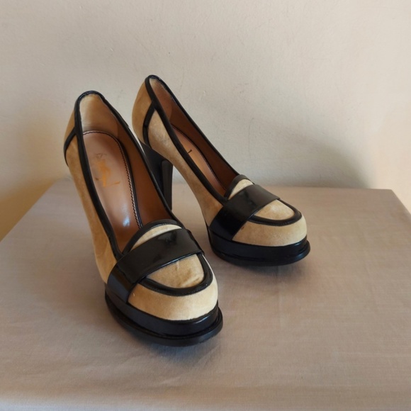 Fendi Shoes - 48 HRS FLASH SALE‼️ YSL SUEDE HIGH HEEL PUMPS BEIGE AND BROWN